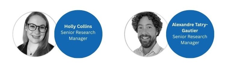 Senior Research Managers Holly Collins and Alexandre Tatry-Gautier